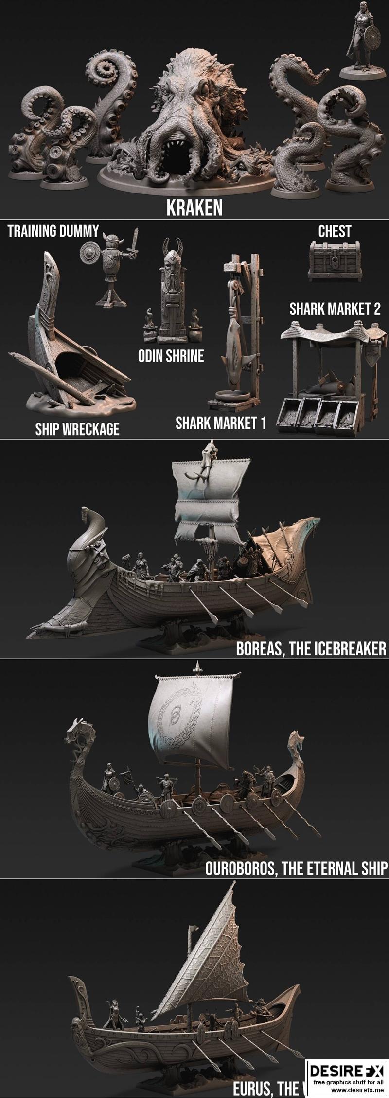 洛特工作室幻想之旅至瓦尔哈拉 3D打印模型|Loot Studio Fantasy Journey to Valhalla Full Release – 3D Print Model STL