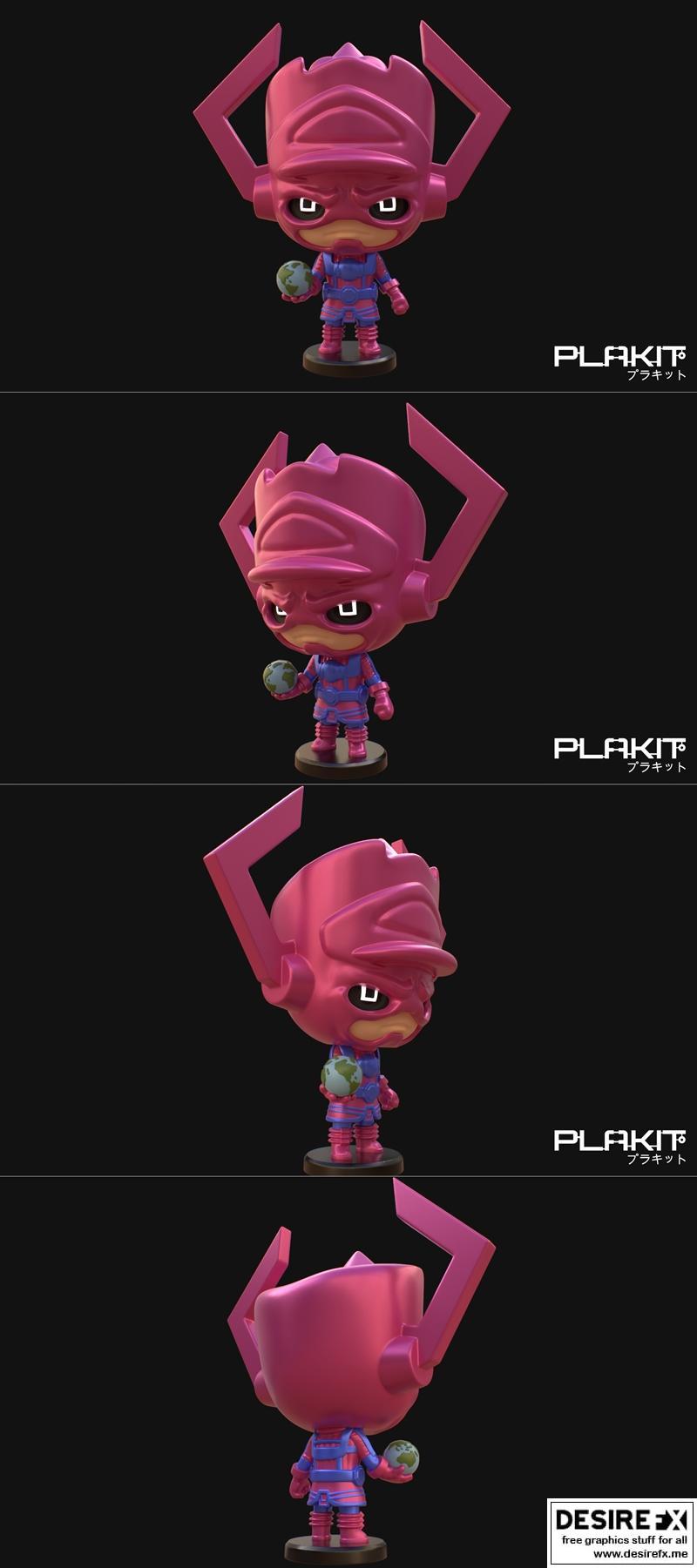 PlaKit - 防御者 - 加拉特克斯 3D打印模型|PlaKit – Galactus – 3D Print Model STL