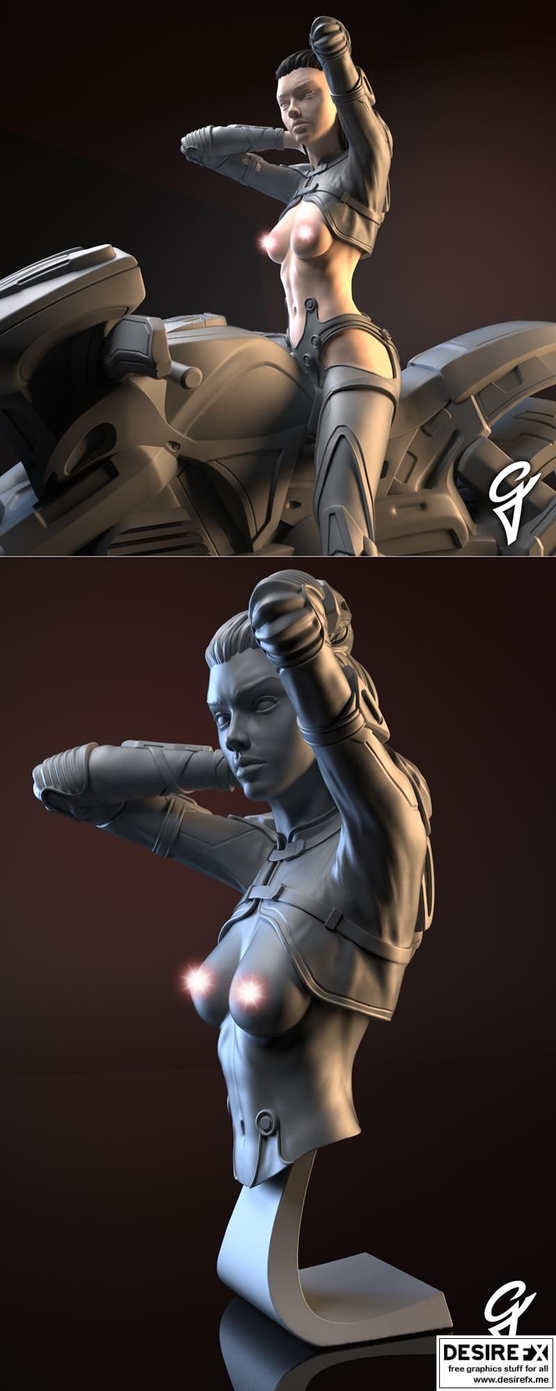 Tamsin骑手 - Gsculpt艺术 - 3D打印模型|Tamsin the rider – Gsculpt Art – 3D Print Model STL