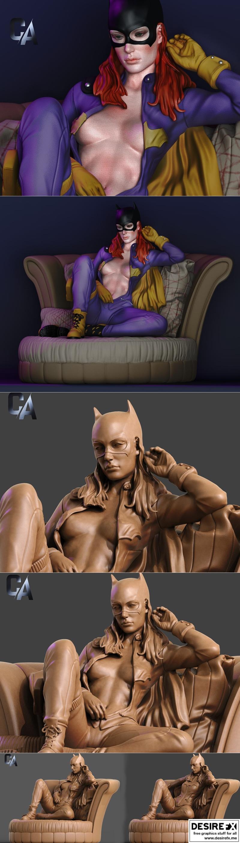 蝙蝠女孩 3D打印模型 STL|Batgirl – Ca 3d Studios – 3D Print Model STL