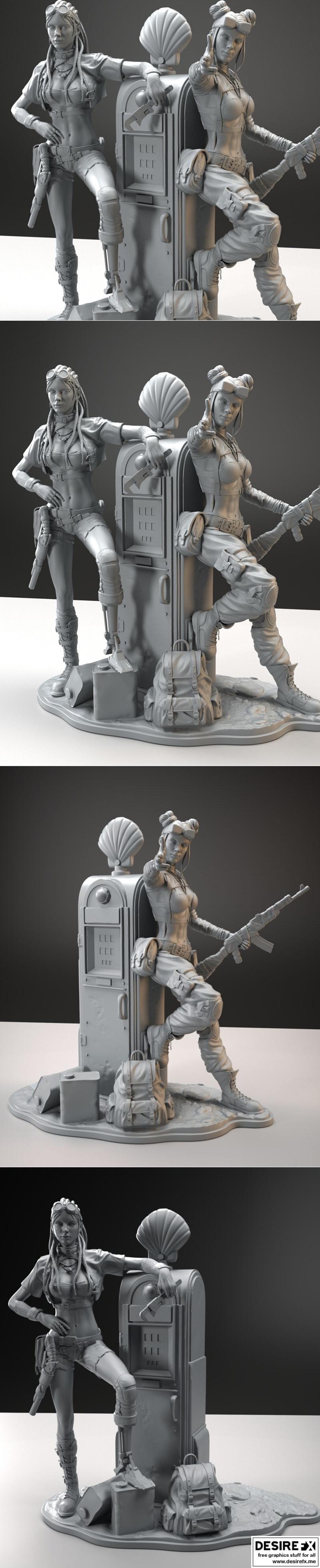 双子计划 - Gsculpt艺术 - 3D打印模型|The Twins Project – Gsculpt Art – 3D Print Model STL