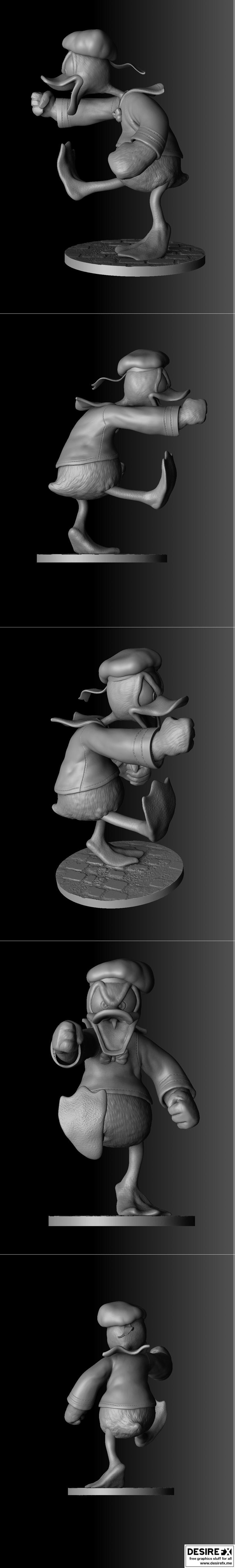 迪士尼唐老鸭3D打印模型|Donald Duck – 3D Print Model STL
