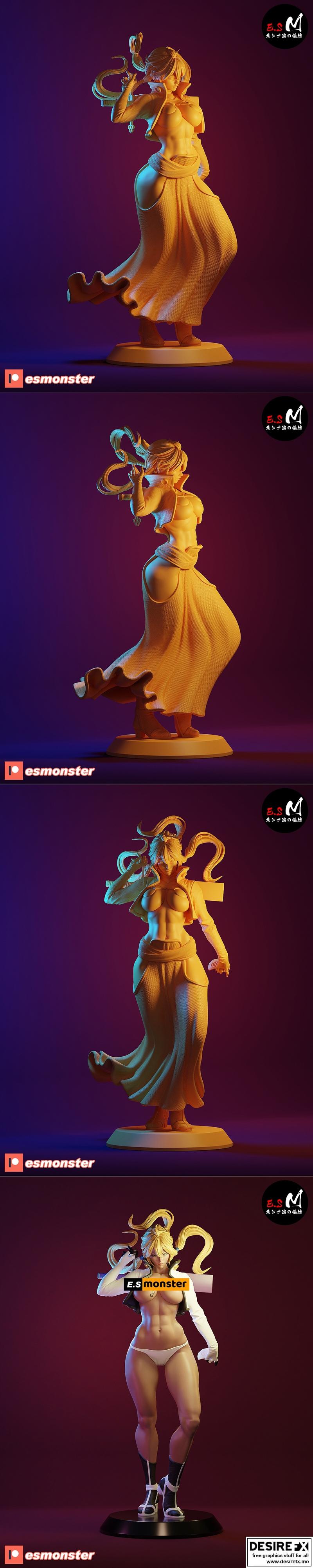 Hallibe - E.S Monsterl - 3D打印模型|Hallibe – E.S Monsterl – 3D Print Model STL