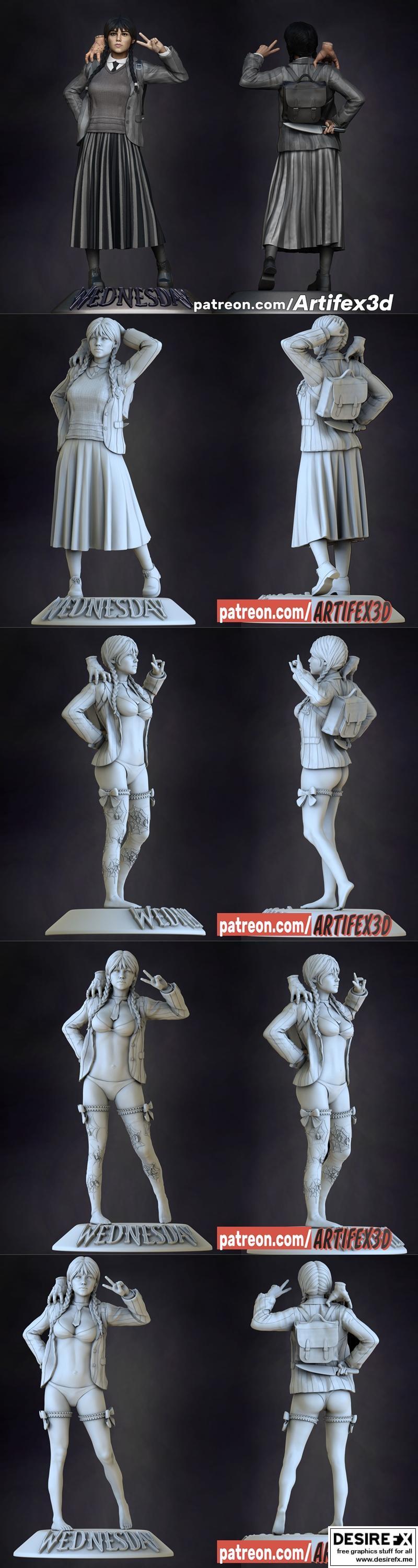 Artifex3d - 3D打印模型 - 可乐瓶设计|Artifex3d – Wednesday – 3D Print Model STL
