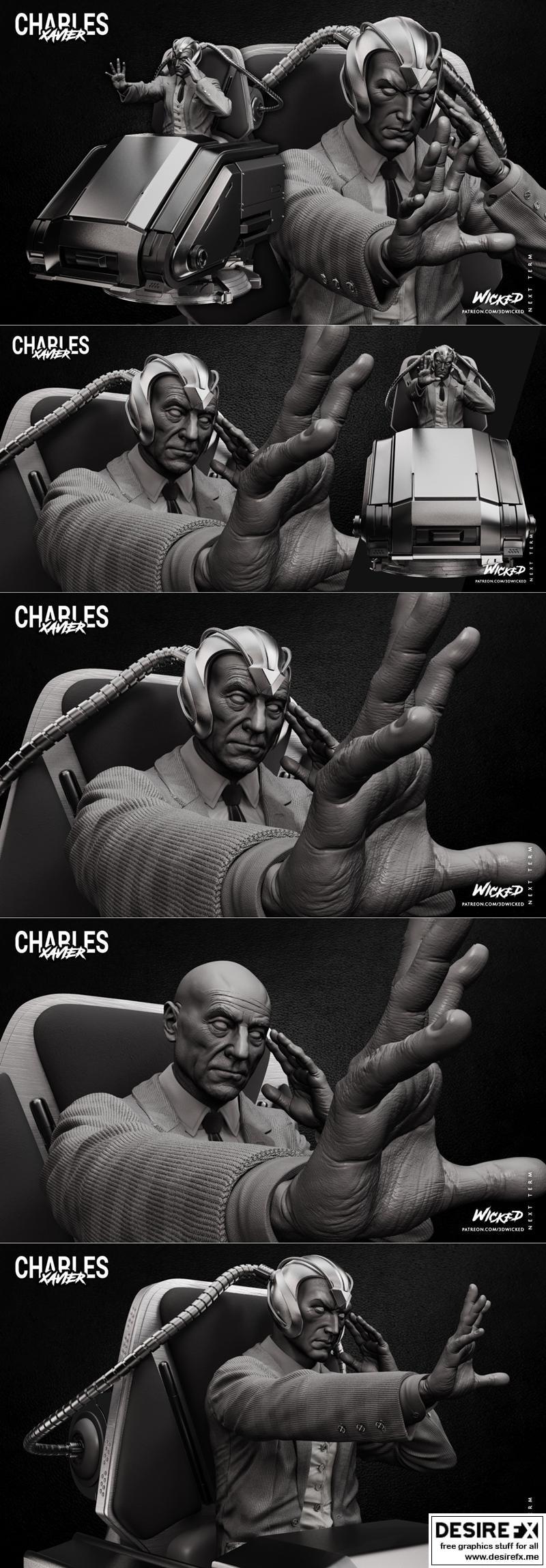 X战警：查尔斯·泽维尔 3D打印模型|Wicked – Professor X. Charles Xavier – 3D Print Model STL