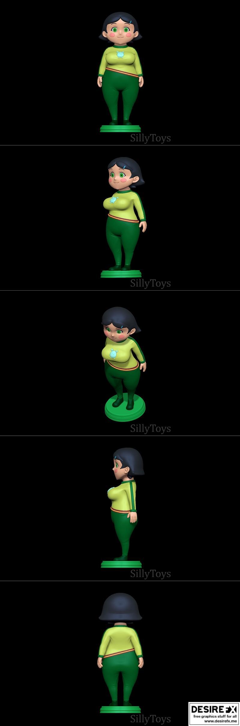 乌西塔·神代 余弦装 3D打印模型|Ueshita Kamado with yolkian outfit – 3D Print Model STL