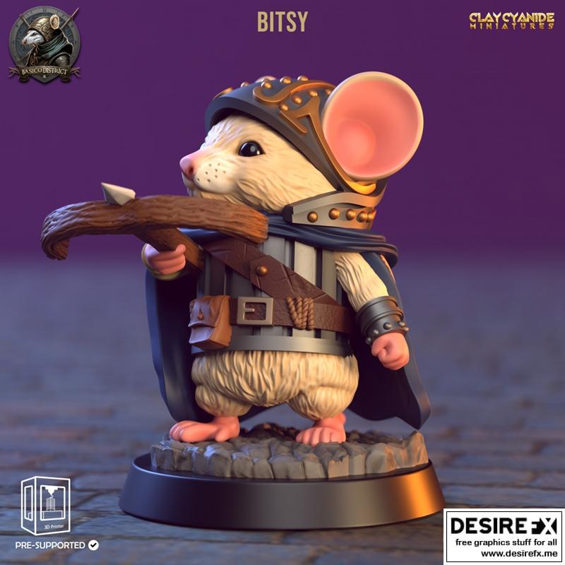 陶土氰化物迷你模型——3D打印小老鼠|Clay Cyanide Miniatures – Mini-Mice – 3D Print Model STL