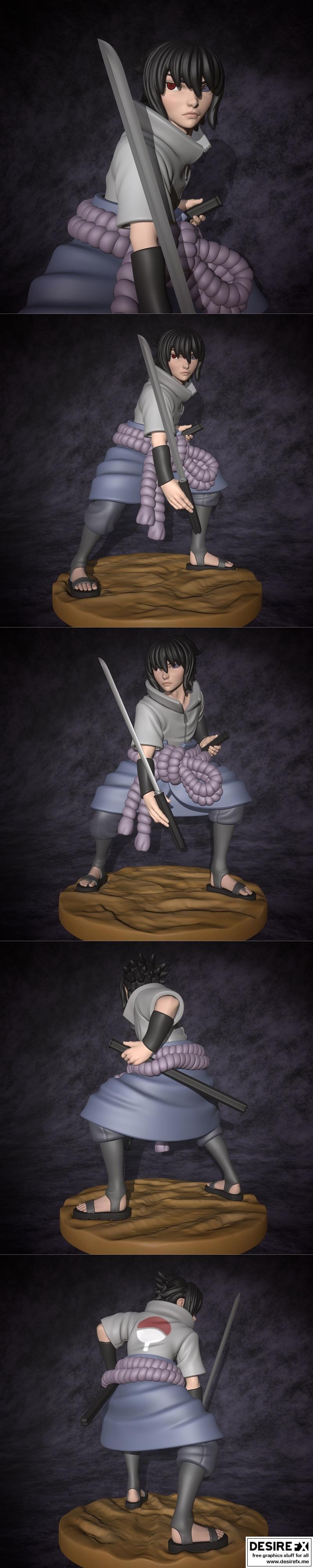 宇智波佐助 - 忍者之影 - 3D打印模型|Sasuke – MitsuKage – 3D Print Model STL