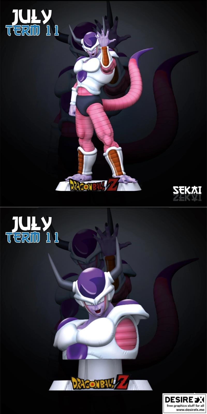 冻土世界雕塑与雕像 - 3D打印模型 STL|Freezer Sekai Sculpture and Bust – 3D Print Model STL