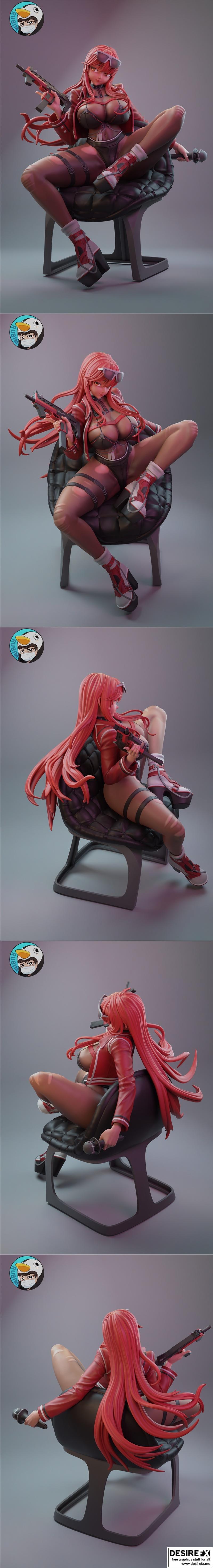 Rubim - 尼克凯第三卷 3D打印模型|Rubim – Nikke Volume – 3D Print Model STL