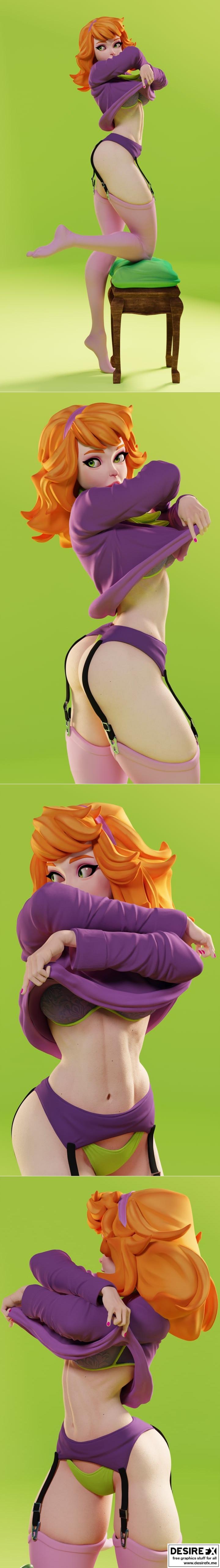 达芙妮·布莱克 3D打印模型 STL|Daphne Blake – 3D Print Model STL