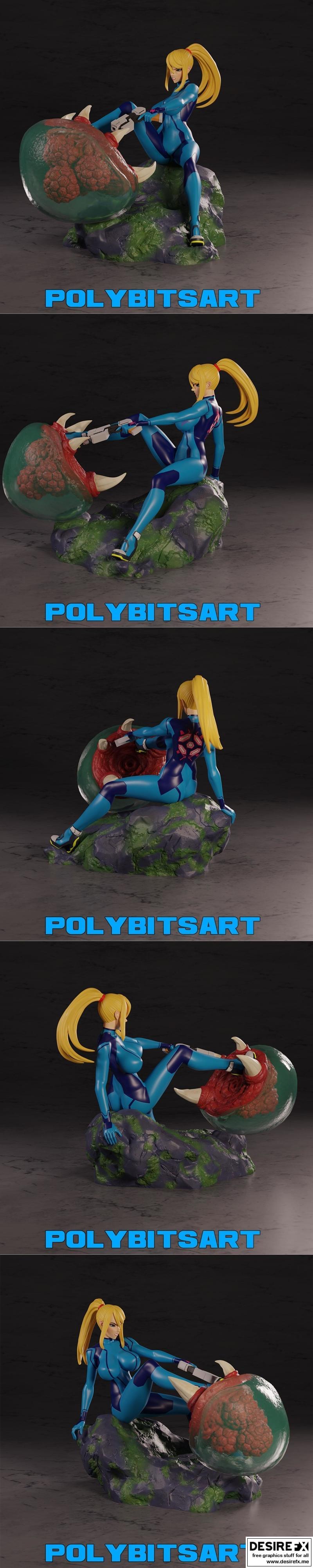 超神萨姆斯·阿兰 3D打印模型|Metroid Samus Aran Figure – 3D Print Model STL