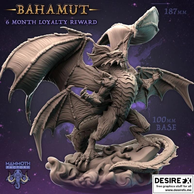 巴哈姆特 3D打印模型|Bahamut – 3D Print Model STL