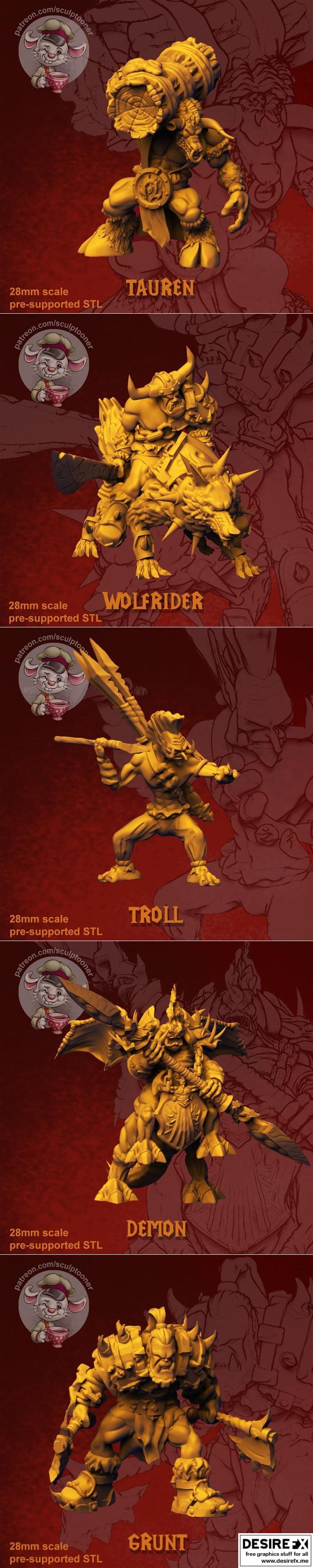 SCULPTOONER – 兵队 – 3D打印模型|SCULPTOONER – Armies – 3D Print Model STL