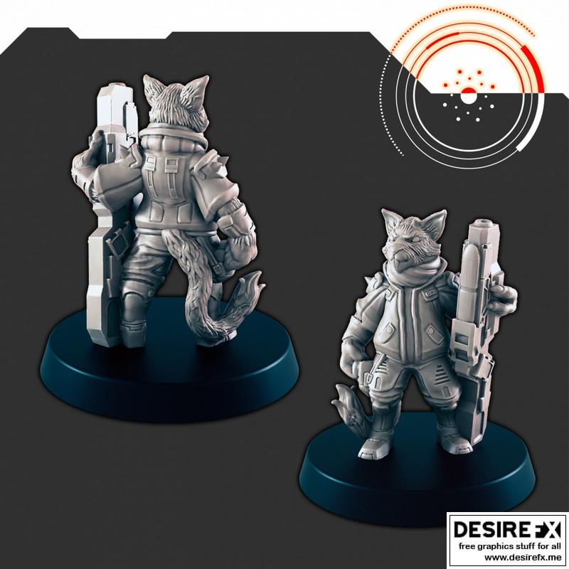 科幻飞船成员拉提科恩 3D打印模型|Sci-Fi Ship Member Ratticon – 3D Print Model STL