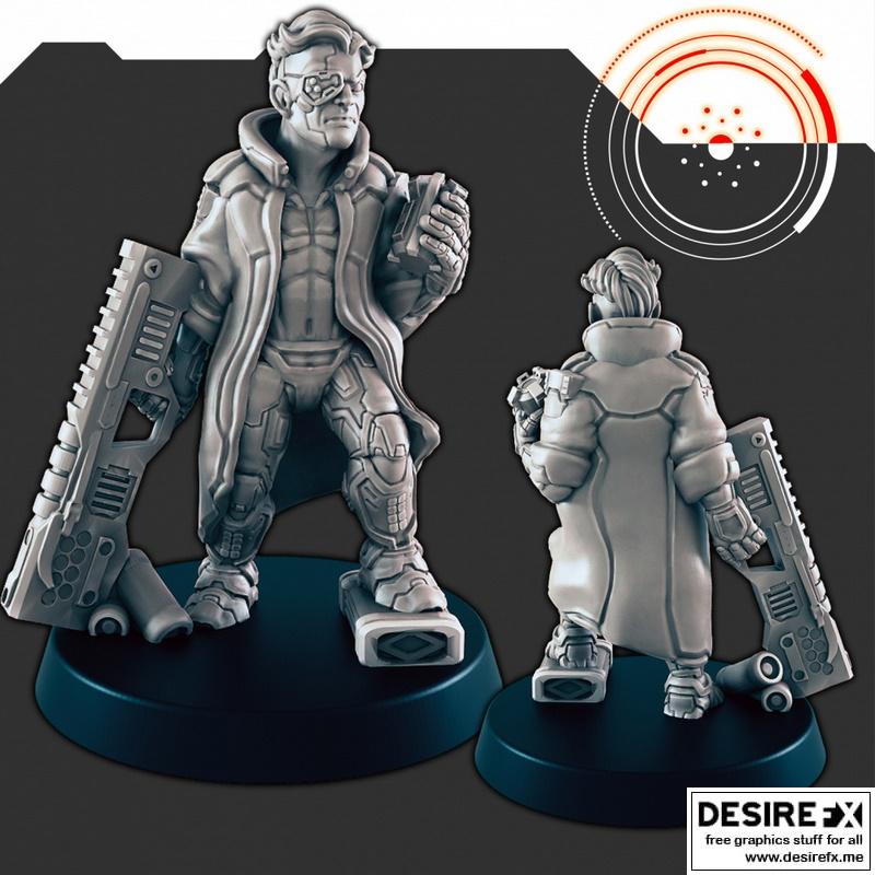 科幻飞船成员扎恩 3D打印模型|Sci-Fi Ship Member Zane – 3D Print Model STL