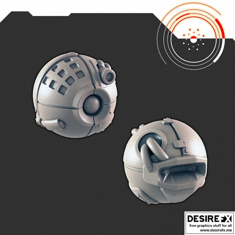 科幻哨兵无人机 - 3D打印模型|Sci-Fi Sentry Drone – 3D Print Model STL