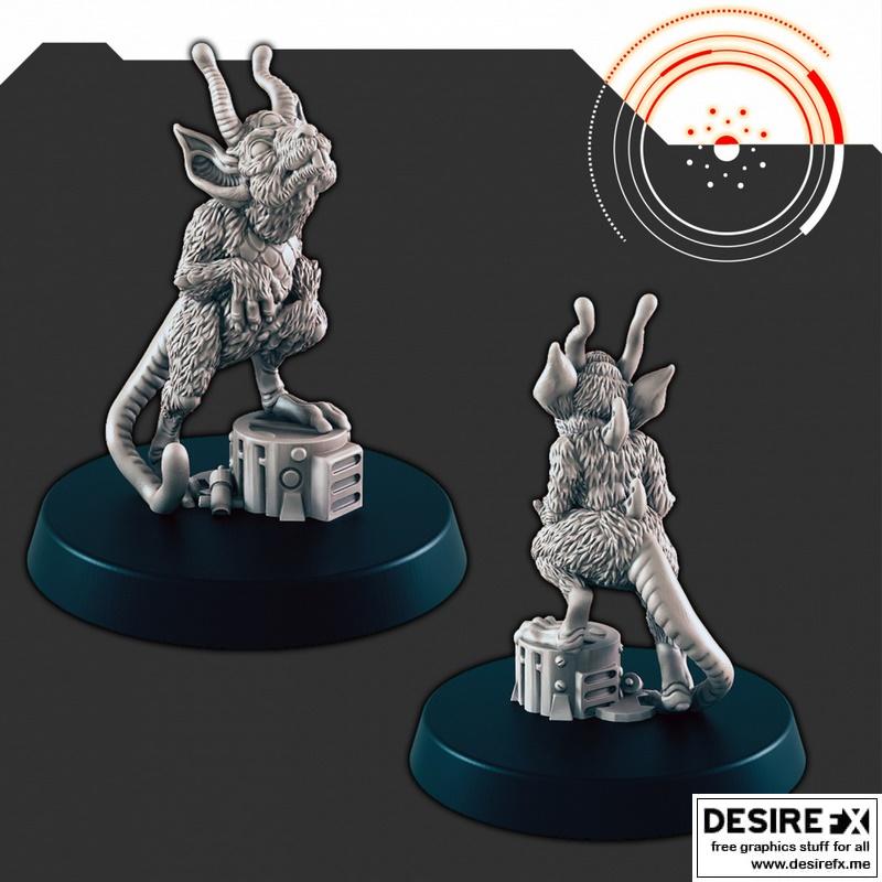 科幻飞船成员向量模型 3D打印版|Sci-Fi Ship Member Vector – 3D Print Model STL