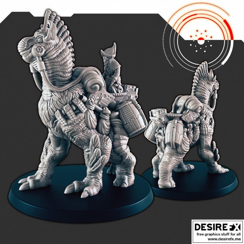 科幻主题异星掠食者3D打印模型|Sci-Fi Pack Beast and Alien Scavengers – 3D Print Model STL