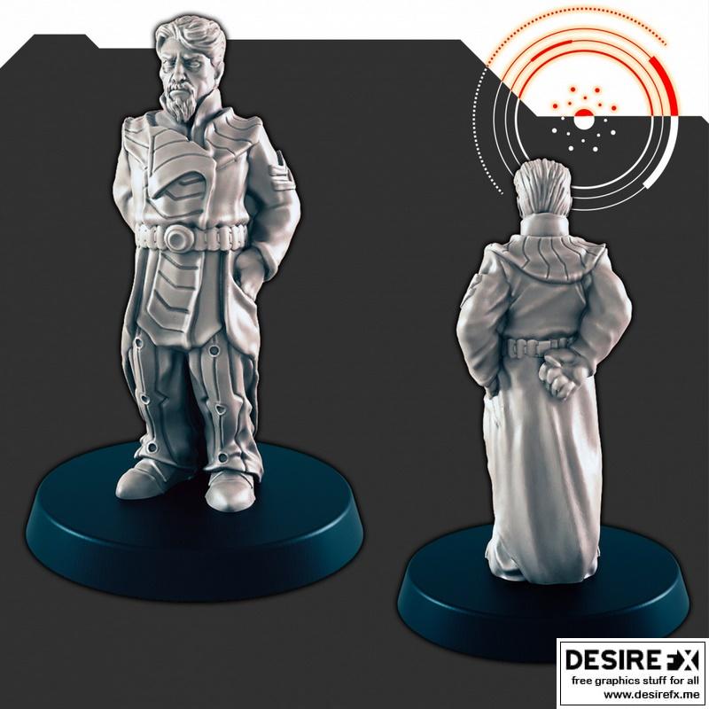 科幻银河议会大使克雷恩 3D打印模型|Sci-Fi Galactic Council Ambassador Craine – 3D Print Model STL