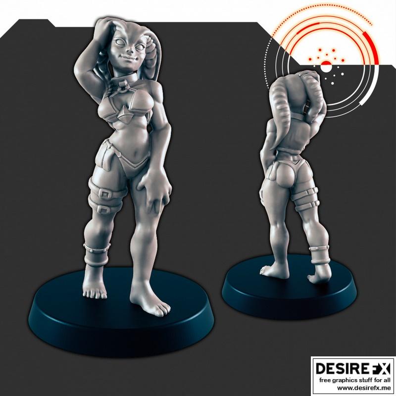 科幻犯罪舞者 3D打印模型|Sci-Fi Crime Dancer 1 – 3D Print Model STL