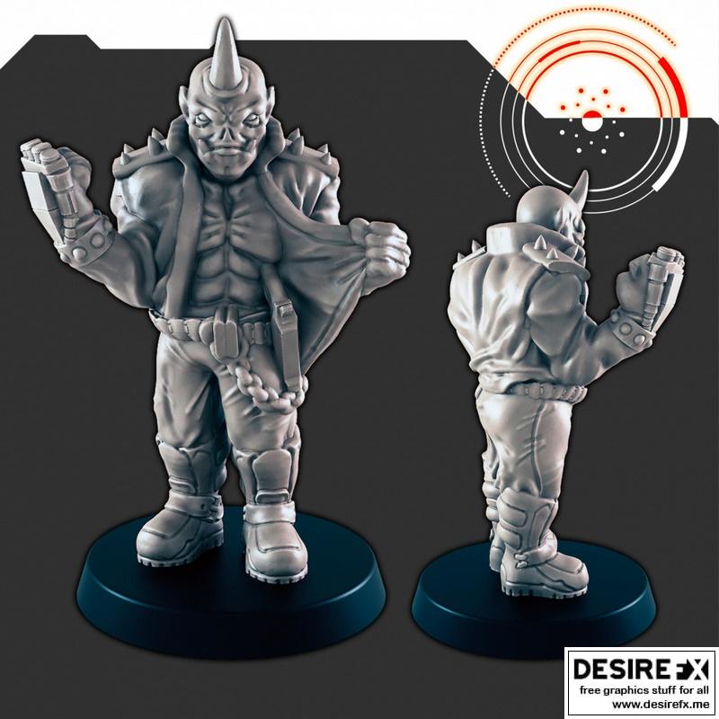 科幻团队Jocko——3D打印模型：赛博战士|Sci-Fi Crew Jocko – 3D Print Model STL