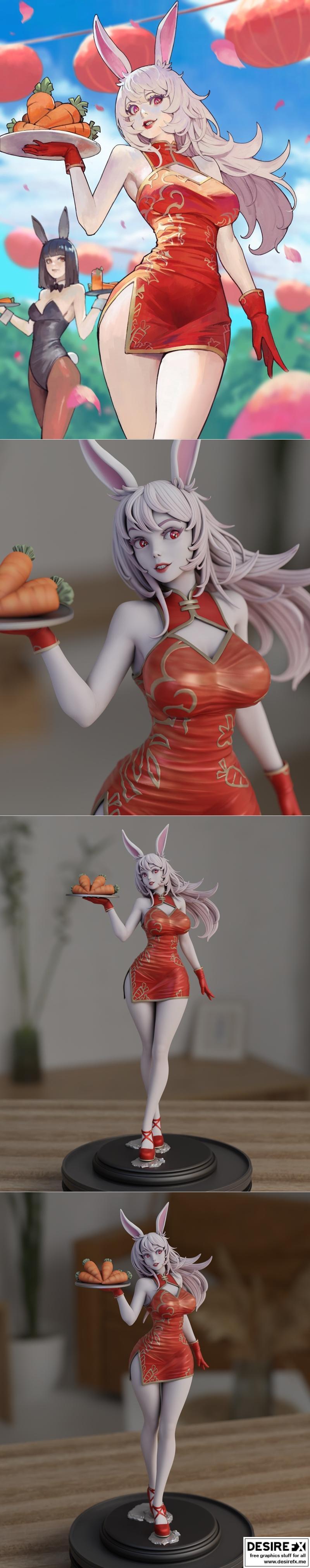 兔年限定 | Momoji 3D打印模型|YEAR OF RABBIT – Momoji – 3D Print Model STL