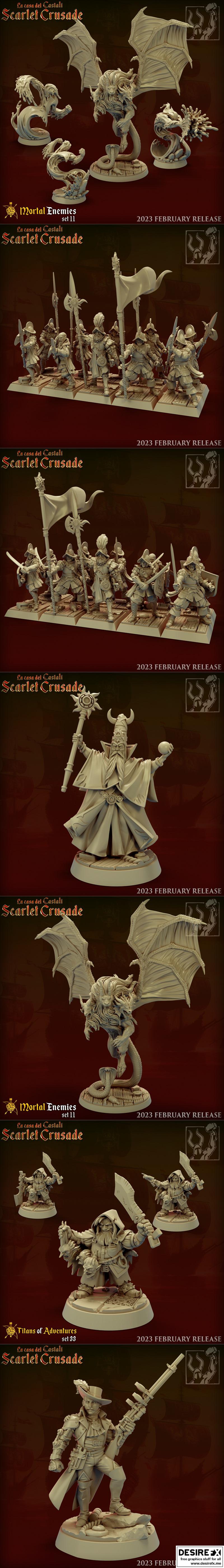 钛forge Scarlet crusade 2023 3D打印模型|Titan Forge – Scarlet Crusade February 2023 – 3D Print Model STL