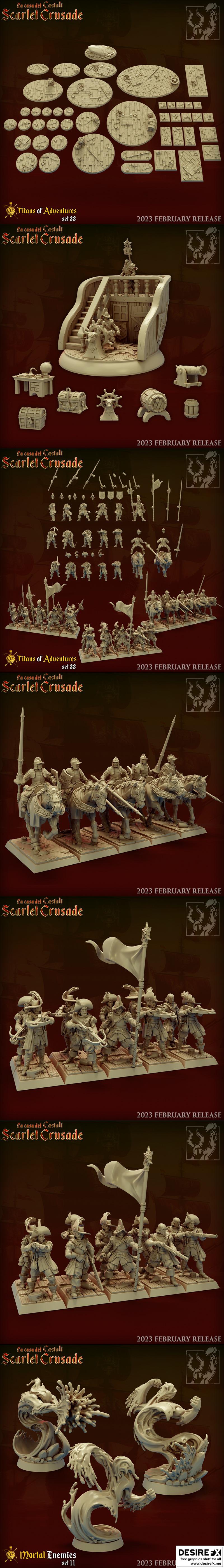 钛forge Scarlet crusade 2023 3D打印模型|Titan Forge – Scarlet Crusade February 2023 – 3D Print Model STL