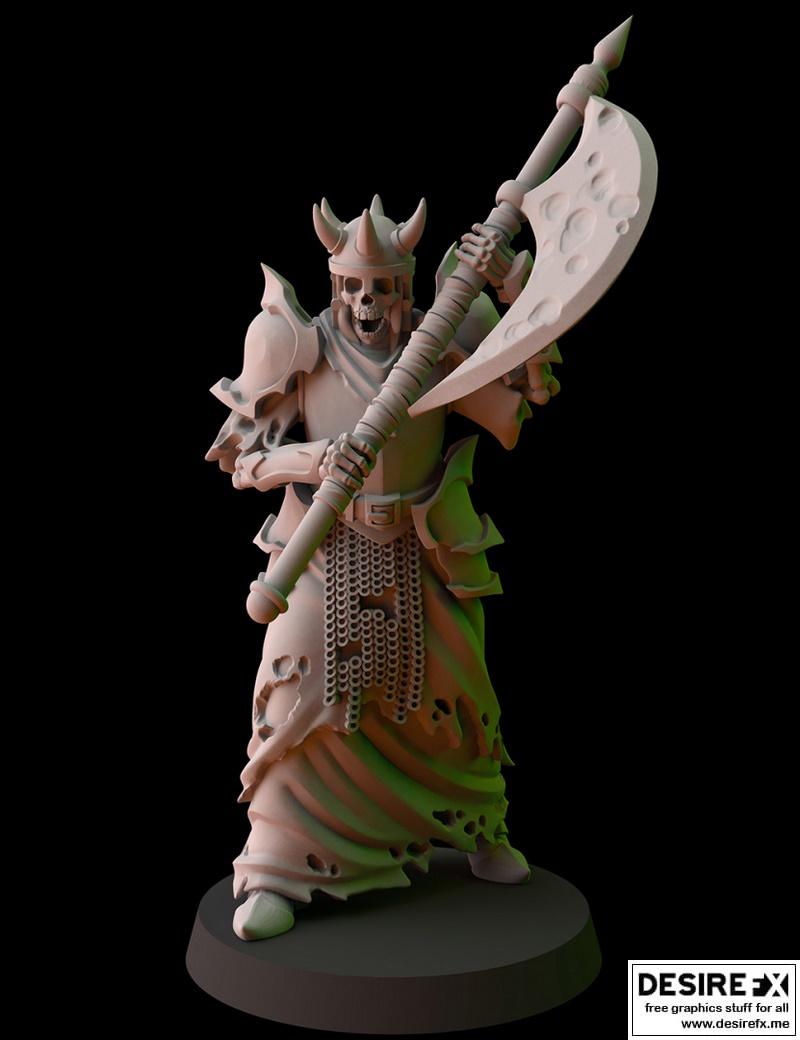 幻想文化迷你模型——墓地方阵4——3D打印模型STL|Fantasy Cult Miniatures – Cementery Phalanx 4 – 3D Print Model STL