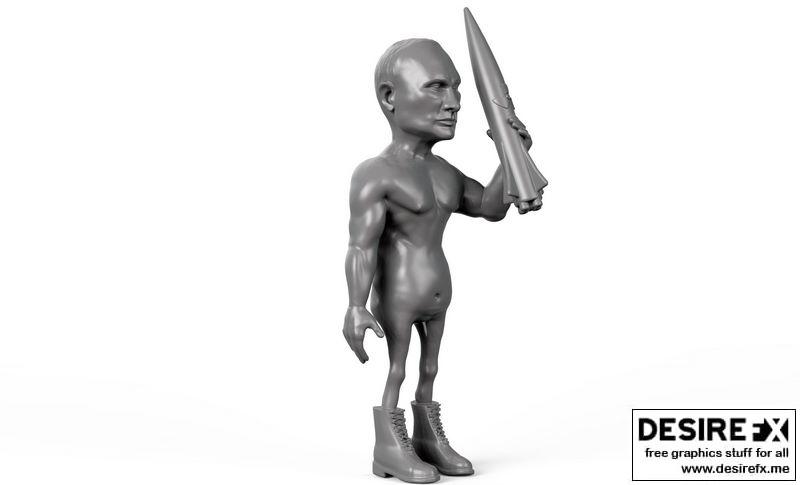 3D打印模型：小恐龙战士|Little DickTator 3D print model
