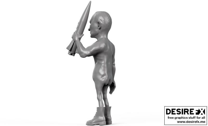3D打印模型：小恐龙战士|Little DickTator 3D print model