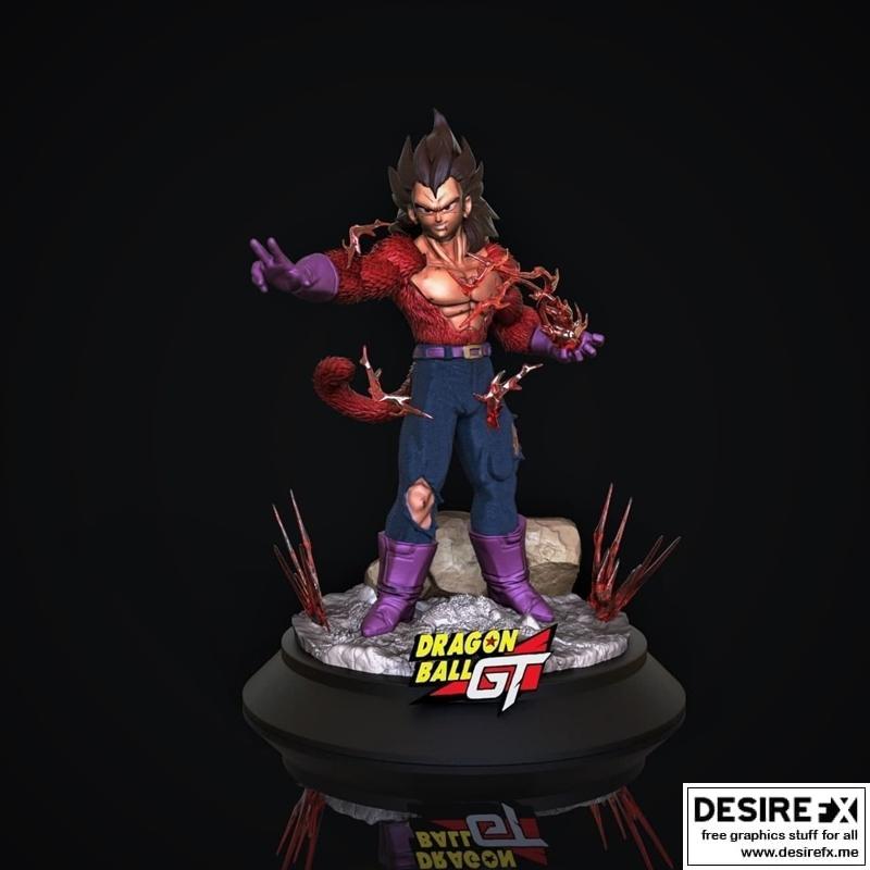 龙珠SSJ4贝吉塔 3D打印模型|Vegeta SSJ4 Dragon Ball – 3D Print Model STL