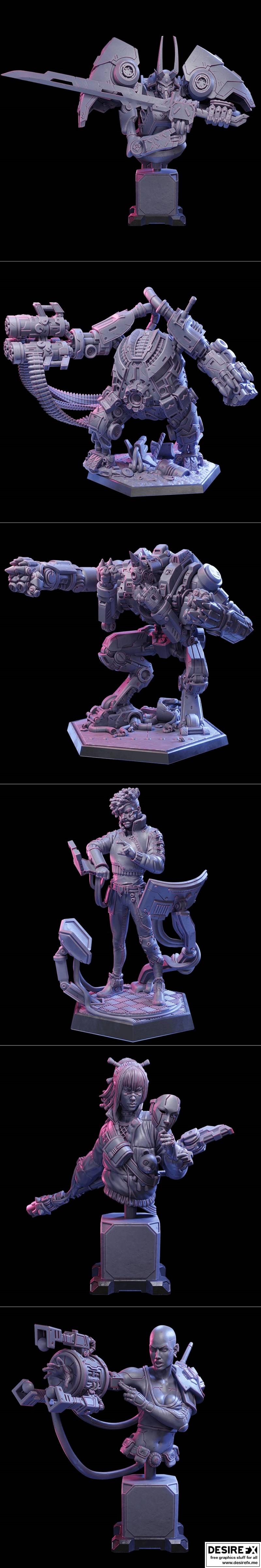 洛特工作室 科幻题材 机甲大战 3D打印模型|Loot Studio Sci-Fi – Ultimate Battle Machina February 2023 – 3D Print Model STL