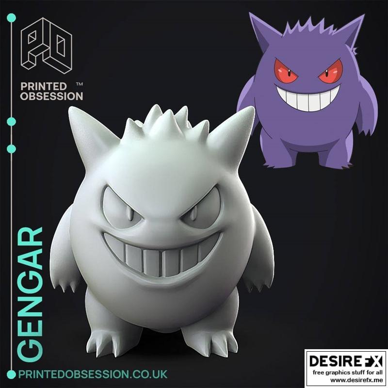 盖欧卡 3D打印模型|Gengar – 3D Print Model STL