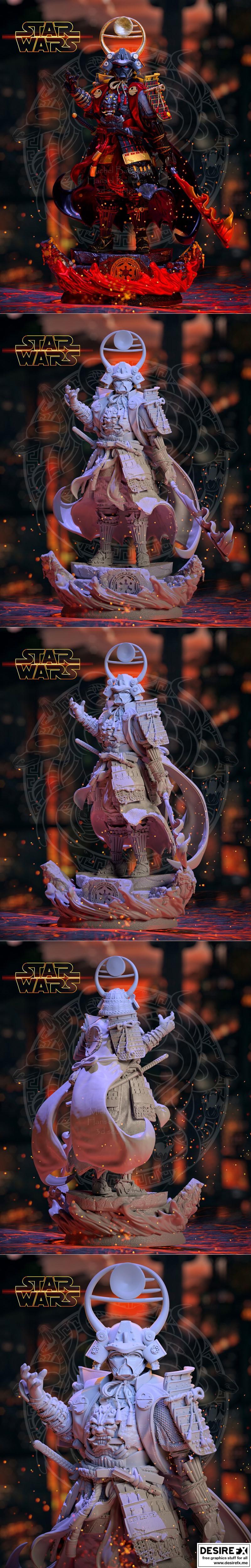 武士达拉斯·维达 3D打印模型|Samurai Darth Vader by Creative Geek Group – 3D Print Model STL
