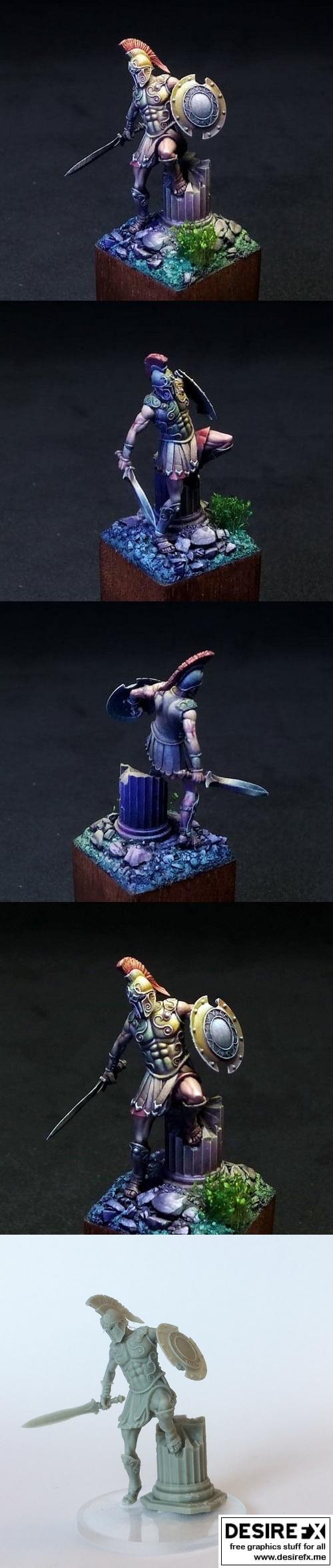 希腊战士——阿喀琉斯——3D打印模型|Greek Warrior – Achilles – 3D Print Model STL