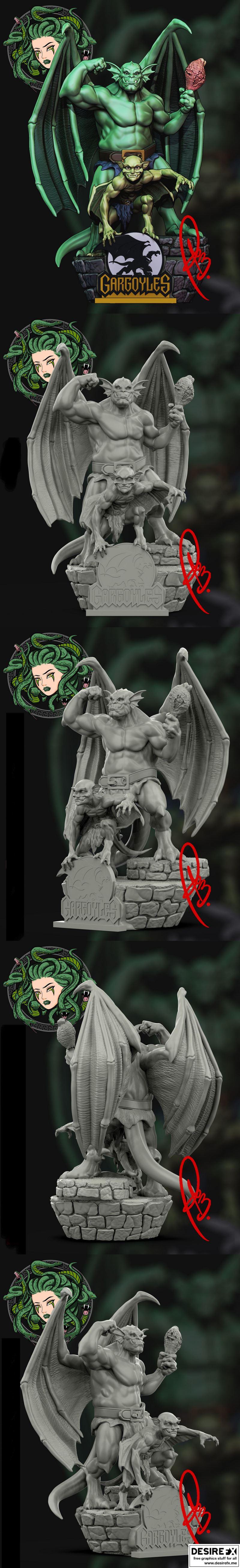 Broadway与Lexington石雕怪兽 3D打印模型|Broadway and Lexington Gargoyles – 3D Print Model STL