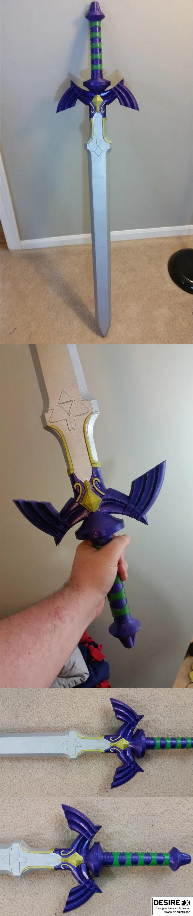塞尔达传说 Master Sword 3D打印模型|Master Sword – Legend of Zelda – 3D Print Model STL