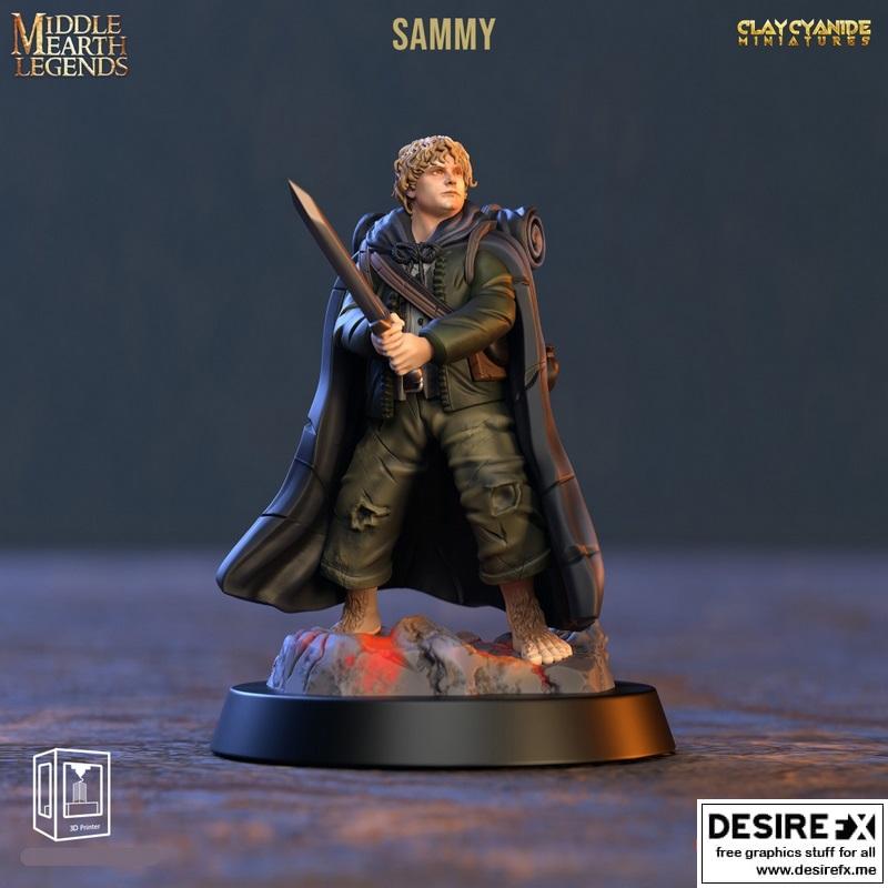 中土世界传奇 - 史矛革 - 3D打印模型|Middle Earth Legends – Sammy – 3D Print Model STL