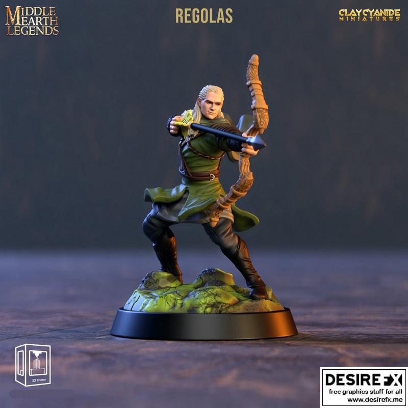 中土世界传奇 - 萨鲁曼 - 3D打印模型|Middle Earth Legends – Regolas – 3D Print Model STL