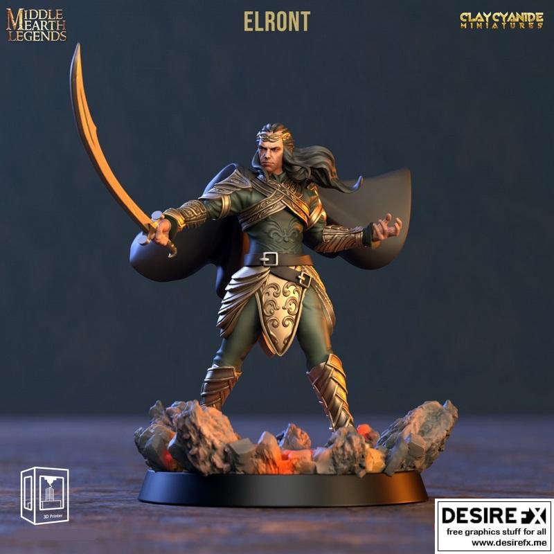 中土世界传奇 - 埃尔隆特 - 3D打印模型|Middle Earth Legends – Elront – 3D Print Model STL
