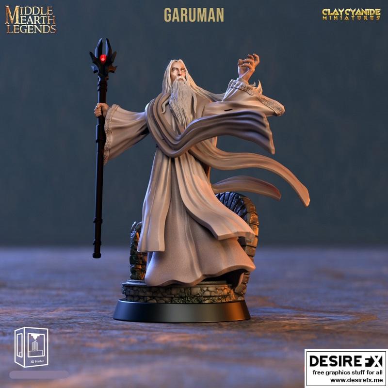 中土世界传奇 - 加鲁曼 - 3D打印模型|Middle Earth Legends – Garuman – 3D Print Model STL