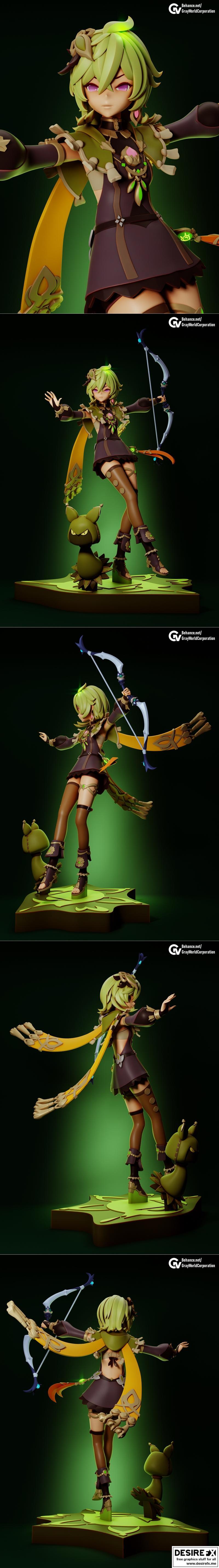 Collei 3D打印模型|Collei – 3D Print Model STL