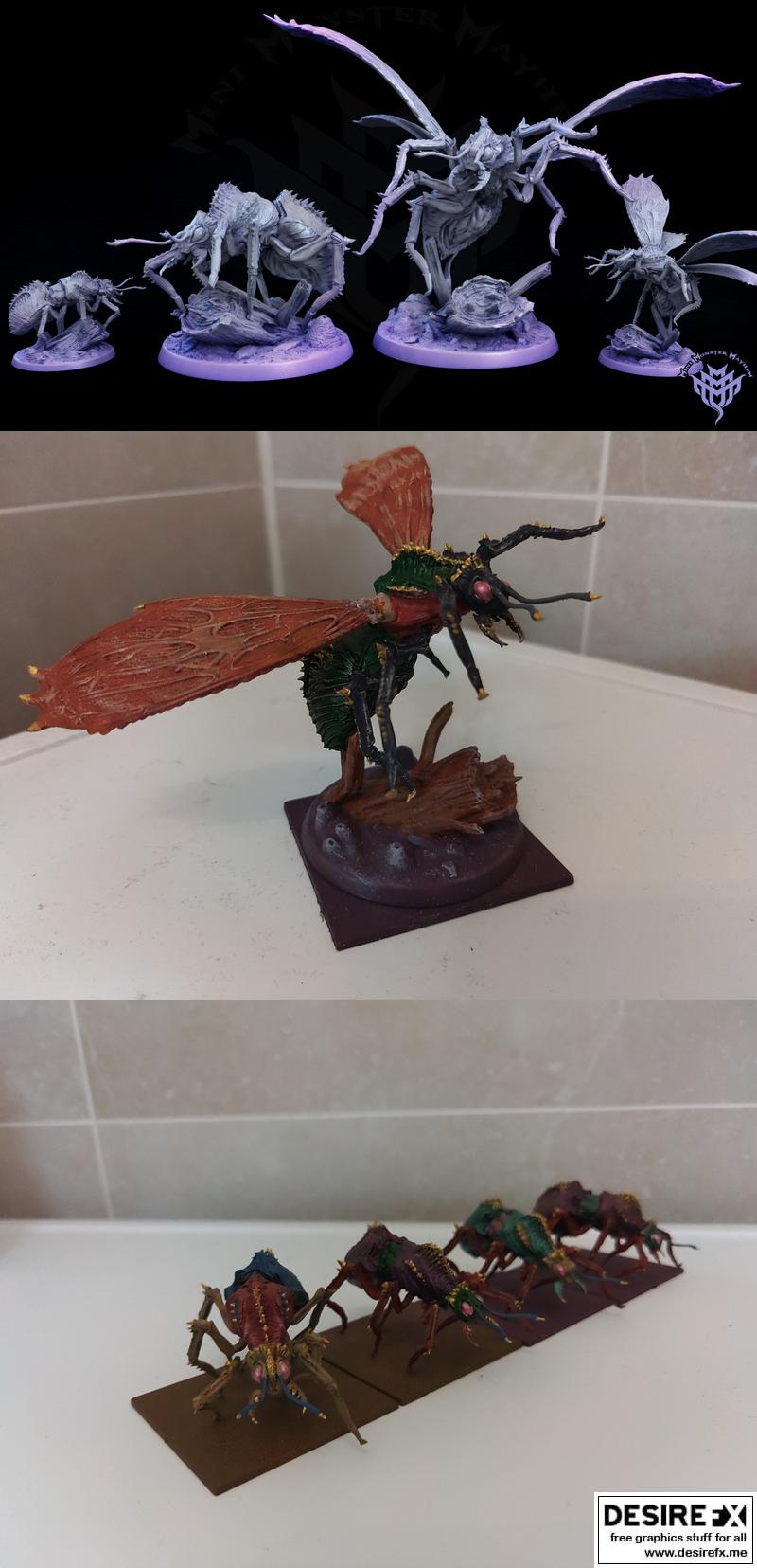 迷你怪物乱斗——巨蚁模型 3D打印版|Mini Monster Mayhem – Goliath Ants – 3D Print Model STL