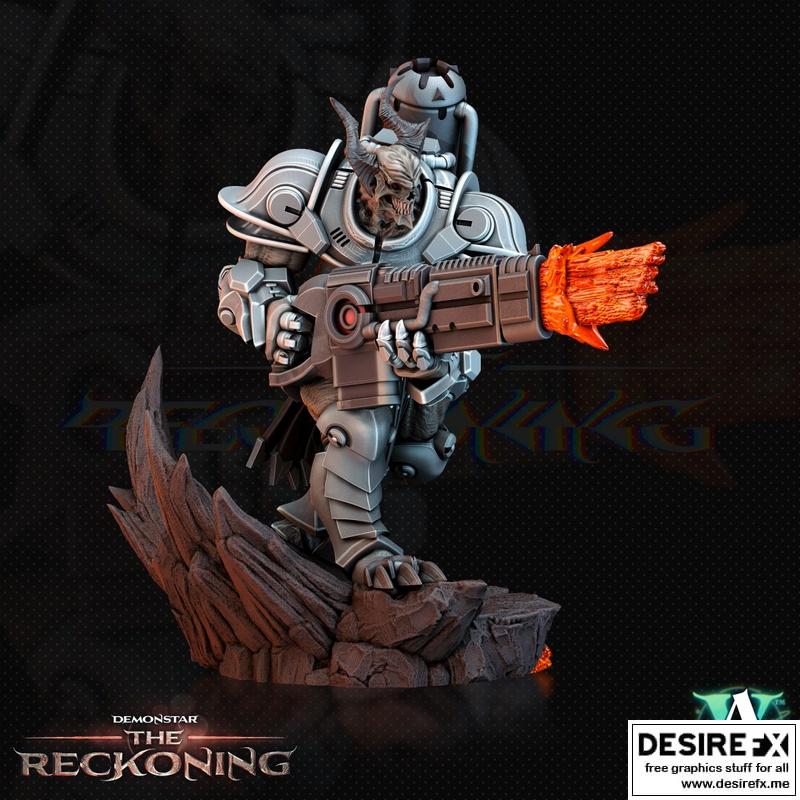 展示战争——Armari重装步兵1 3D打印模型|Demonstar the Reconing – Armari Heavy Infantry 1 – 3D Print Model STL