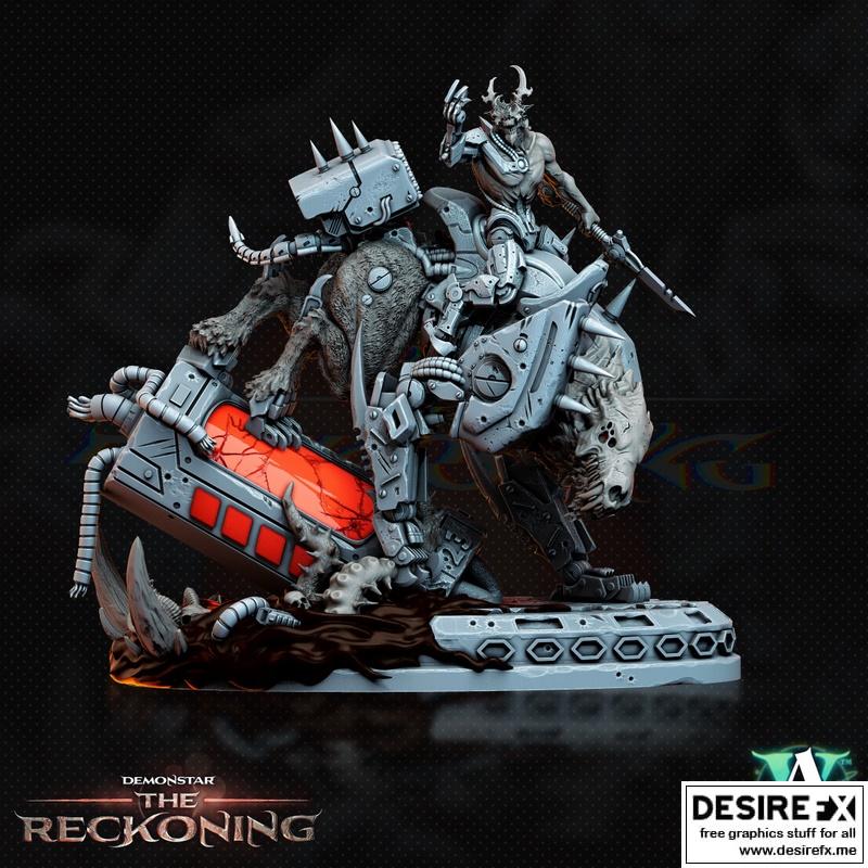 臂铠德鲁拉卡骑手4 3D打印模型|Demonstar The Reckoning – Armari Druraka Rider 4 – 3D Print Model STL