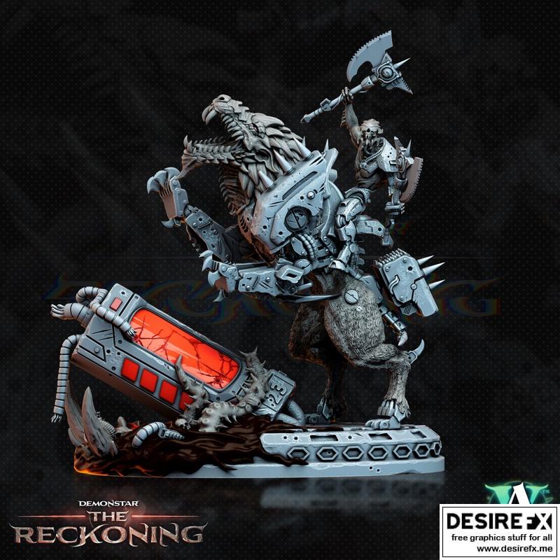 展示复仇之境——Armari Druraka骑手3 3D打印模型|Demonstar The Reckoning – Armari Druraka Rider 3 – 3D Print Model STL