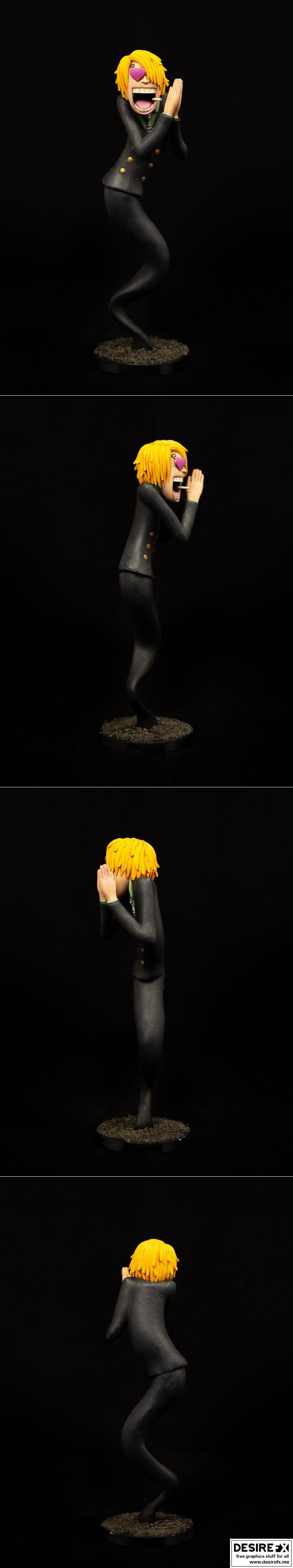 《海贼王 Sanji 黑腿模型 3D打印》|Black Leg Sanji from One Piece – 3D Print Model STL