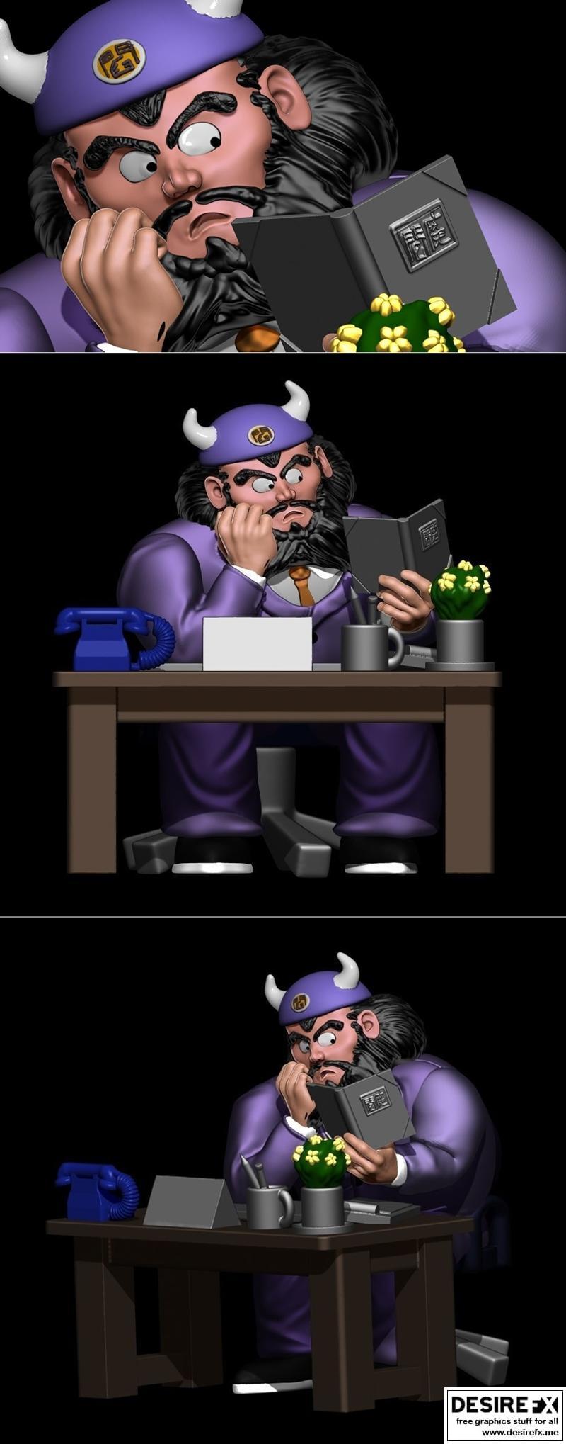 龙珠Z 3D打印模型——耶玛·yenma角色摆件|King Yama Yenma Dragon Ball z Diorama – 3D Print Model STL